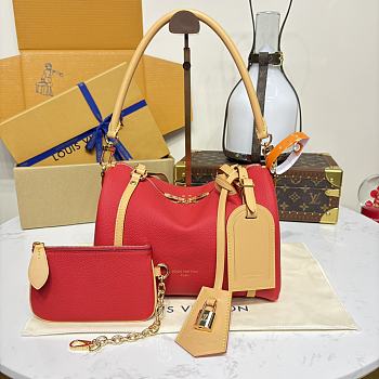 Louis Vuitton Nicolas Ghesquière red bag size 40x20x25cm