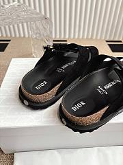 Dior women sandals black - 6