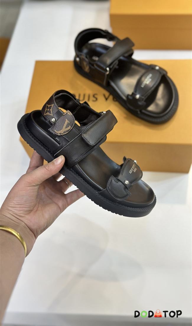 Louis Vuitton sandals black 01 - 1