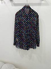 Louis Vuitton long-sleeve chiffon shirt black - 6