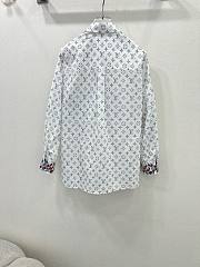 Louis Vuitton long-sleeve chiffon shirt white 01 - 6