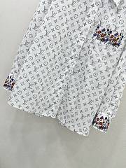 Louis Vuitton long-sleeve chiffon shirt white 01 - 3