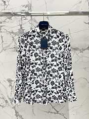 Louis Vuitton long-sleeve chiffon shirt white 02 - 1