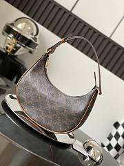 Celine Ava Bag IN Triomphe Canvas and calfskin bag size 24.5 x 17 x 9 CM - 1