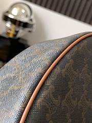 Celine Ava Bag IN Triomphe Canvas and calfskin bag size 24.5 x 17 x 9 CM - 3