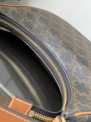 Celine Ava Bag IN Triomphe Canvas and calfskin bag size 24.5 x 17 x 9 CM - 2