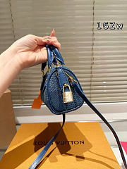 Louis Vuitton Speedy Handbag Blue Size 18x12x10CM - 6