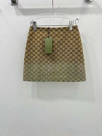 Gucci Mini skirt brown 01