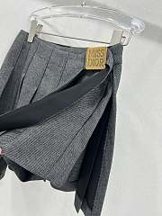 Dior gray Pleated skirt women  - 4