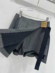 Dior gray Pleated skirt women  - 3