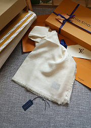 LV Scarf 142X142cm white - 1