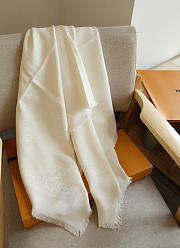 LV Scarf 142X142cm white - 4