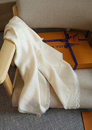 LV Scarf 142X142cm white - 3