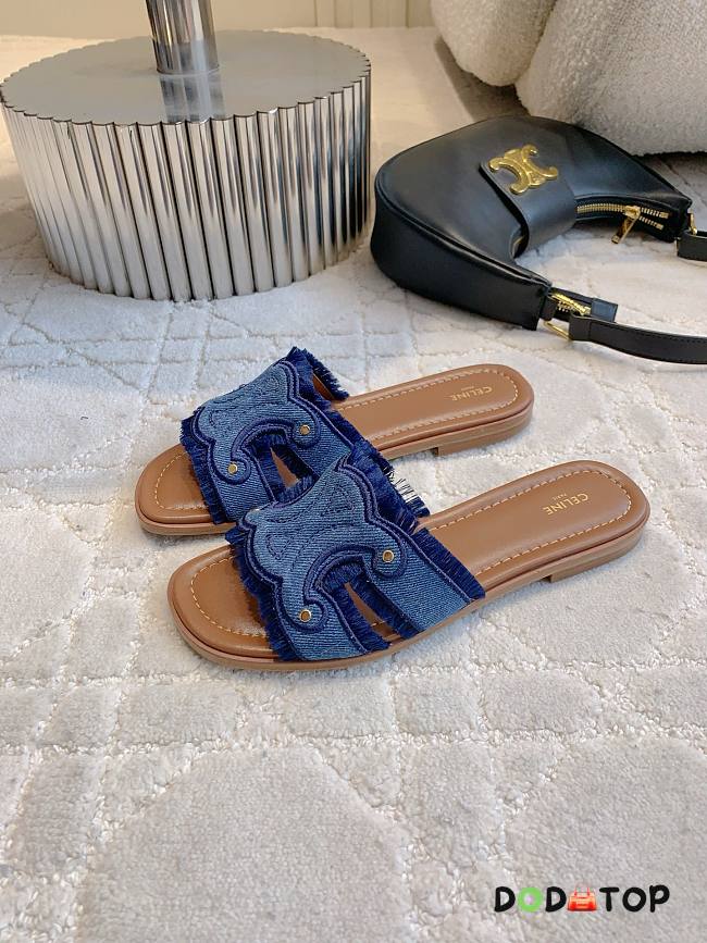 Celine slides denim blue - 1