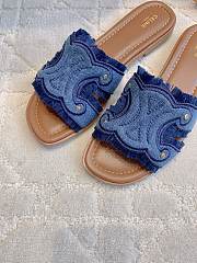 Celine slides denim blue - 5
