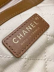 Chanel Beige/Beige Raffia Crochet Mixed Fibers Shopping Tote Bag size 20x36x12cm - 3