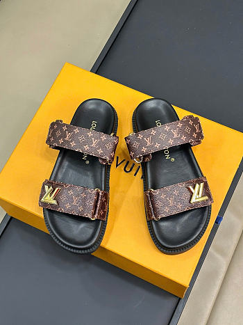 Louis Vuitton Unisex Brown Sandals 01