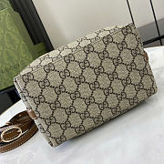 Gucci GG Emblem Mini Shoulder Bag Brown Size 20.5x18x11.5cm - 3