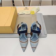 Fendi Heels denim blue women’s 03 - 5
