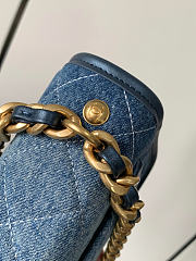 Chanel 24s denim bag size 23.5x16.5x5.5 cm - 3