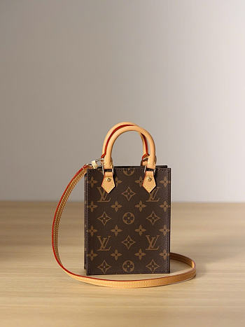 Louis Vuitton Petit Sac Plat mini Size 14 x 17 x 5cm