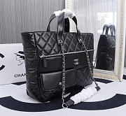Chanel shopping bag black size 37×36×8cm - 4