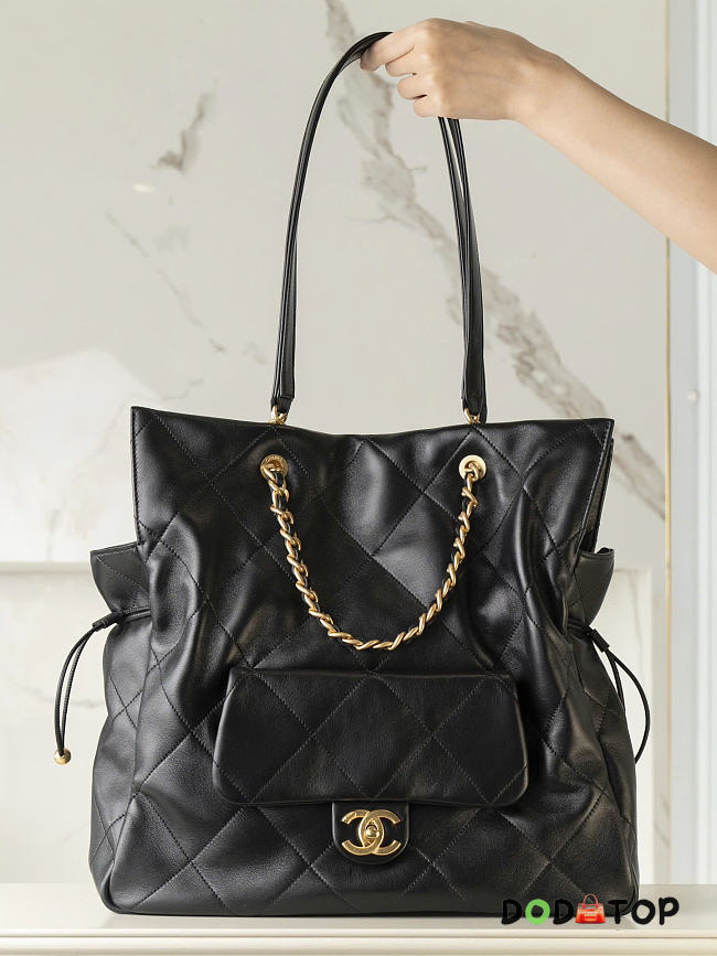 Chanel 25c shopping bag black size 36x34x12cm - 1