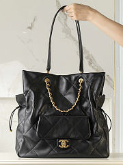 Chanel 25c shopping bag black size 36x34x12cm - 1