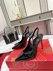 Christian Louboutin Hot Chick Sling 120 mm Pumps Black - 1