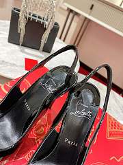 Christian Louboutin Hot Chick Sling 120 mm Pumps Black - 5