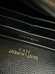 YSL Woc Small Envelope Bag Black Gold Hardware Size 19 x 11.5 x 4 cm - 4