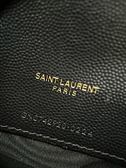 YSL Woc Small Envelope Bag Black Gold Hardware Size 19 x 11.5 x 4 cm - 3