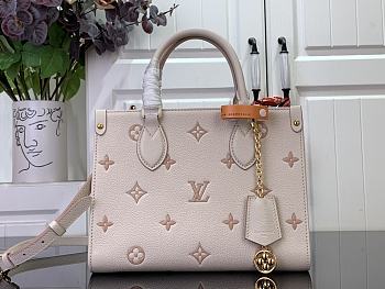 Louis Vuitton LV OnTheGo Eden bag size 25x19x11.5cm 