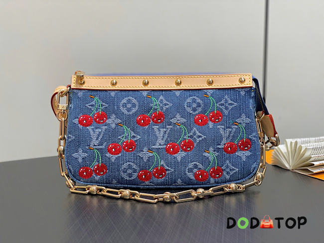 Louis Vuitton LV x TM Pochette Cherry bag size 22x13x4cm  - 1