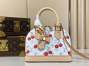 Louis Vuitton x Takashi Murakami Cherry Alma BB White Monogram size 23.5x17.5x11.5cm - 1