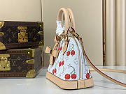 Louis Vuitton x Takashi Murakami Cherry Alma BB White Monogram size 23.5x17.5x11.5cm - 5