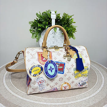 Louis Vuitton M14587 Speedy Soft 30 bag size 30 x 21 x 17 cm