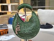 Chole Summer Banana hobo bag in raffia green size 36x21.5x2cm - 6