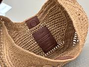Chole Summer Banana hobo bag in raffia brown size 36x21.5x2cm - 3