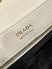 Prada small leather shoulder bag white 26x14x9.5cm - 2