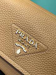 Prada small leather shoulder bag brown 26x14x9.5cm - 6