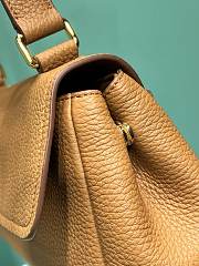 Prada small leather shoulder bag brown 26x14x9.5cm - 5