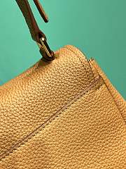 Prada small leather shoulder bag brown 26x14x9.5cm - 4