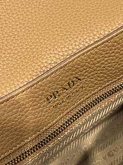 Prada small leather shoulder bag brown 26x14x9.5cm - 3
