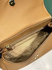 Prada small leather shoulder bag brown 26x14x9.5cm - 2