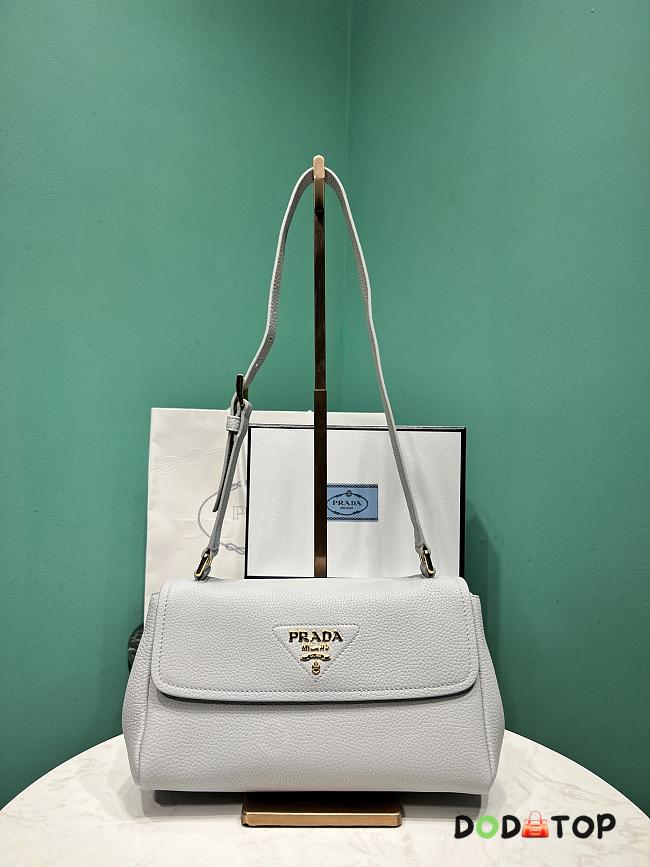 Prada small leather shoulder bag blue 26x14x9.5cm - 1