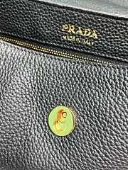 Prada small leather shoulder bag black 26x14x9.5cm  - 5