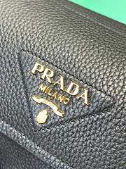 Prada small leather shoulder bag black 26x14x9.5cm  - 4