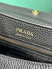 Prada small leather shoulder bag black 26x14x9.5cm  - 3