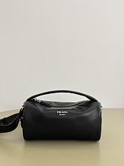 Prada Suede calfskin shoulder bag black size 24x11x11cm - 1